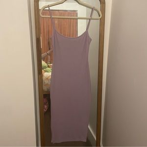 Lavender Bodycon Midi Dress
